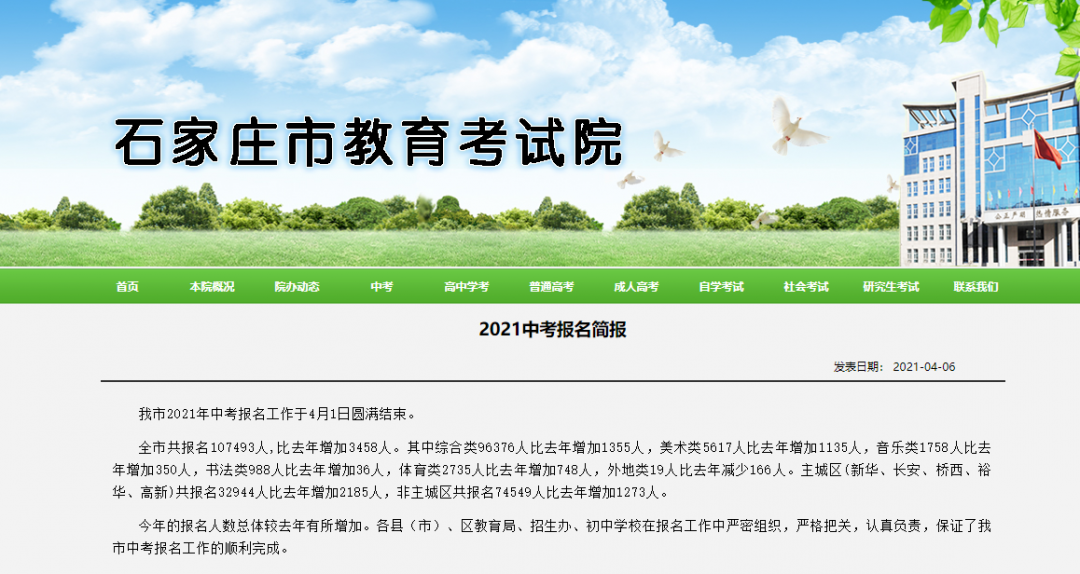 2021年河北中考人數(shù)確定啦！